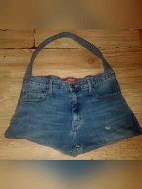 Handmade Arizona Jean Company Red Label Denim Hobo Bag